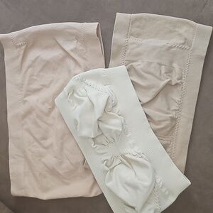 3 Bandeau Tops > 2 Nude, and 1 Cream, Size Small